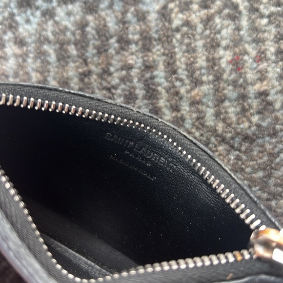 YSL black card holder with flamingo.  GUC. Vintage. - Picture 5 of 8